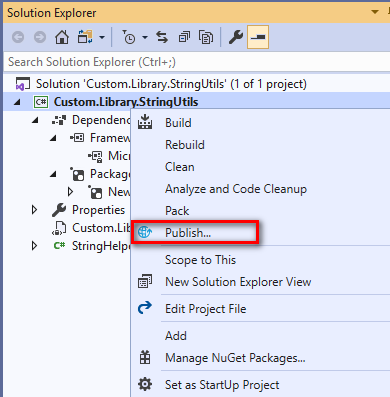 .NET Core中创建和使用NuGet包的示例代码