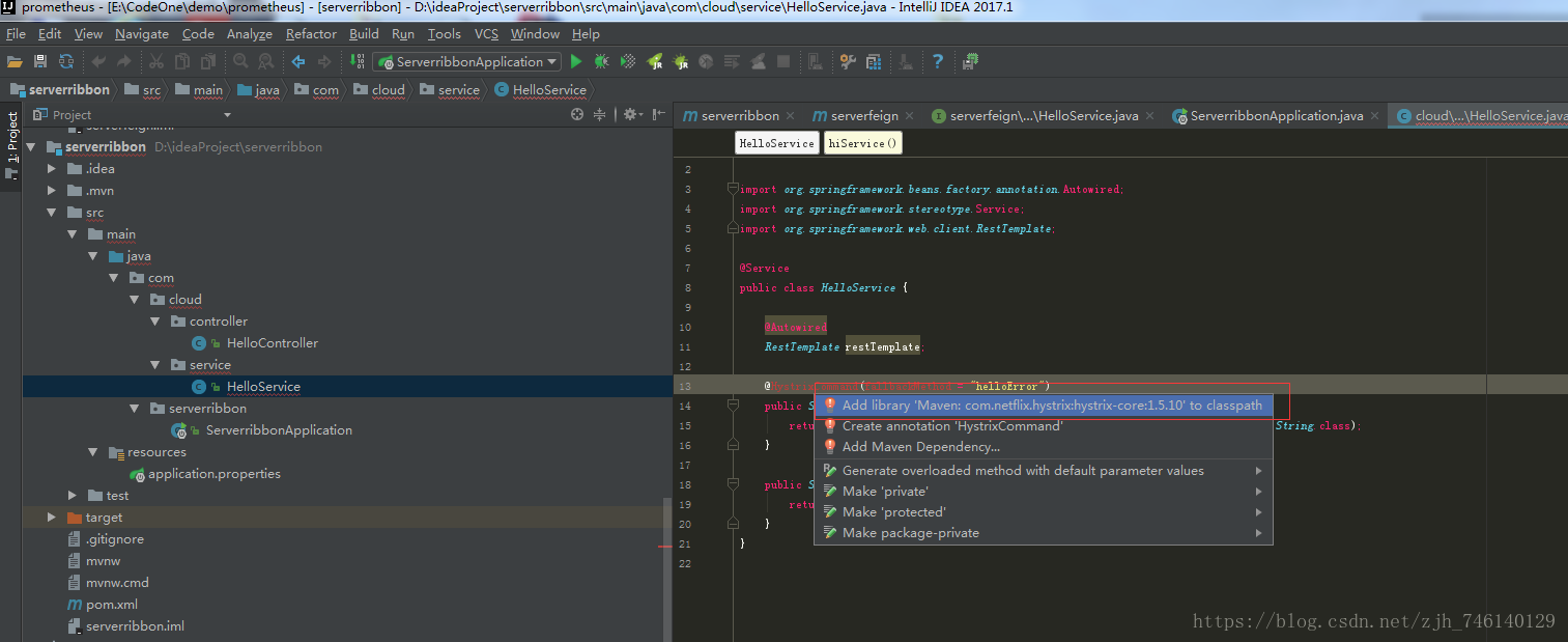 SpringBoot2.0整合SpringCloud Finchley @hystrixcommand注解找不到解决方案