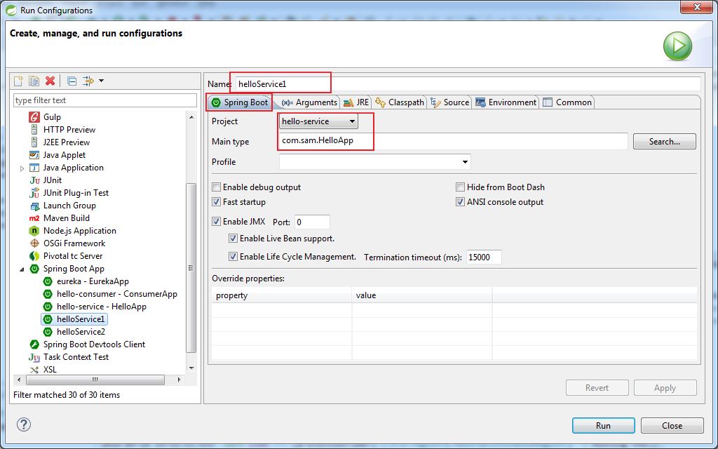 spring cloud 使用Eureka 进行服务治理方法