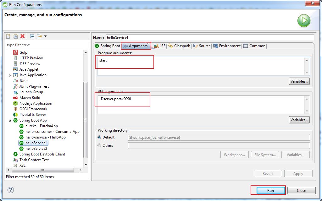 spring cloud 使用Eureka 进行服务治理方法
