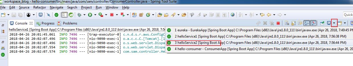 spring cloud 使用Eureka 进行服务治理方法