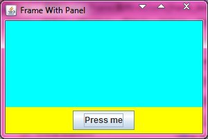 JFrame中添加和设置JPanel的方法实例解析