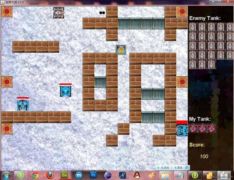 Java版坦克大战游戏源码示例