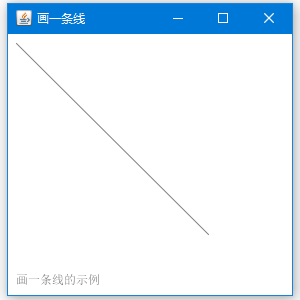 Java使用GUI绘制线条的示例