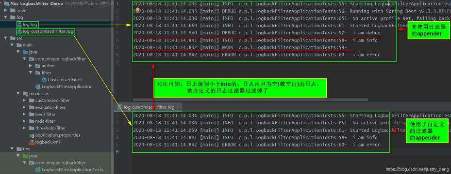 logback使用filter过滤日志操作