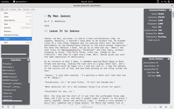 如何在Fedora上生成EPUB电子书