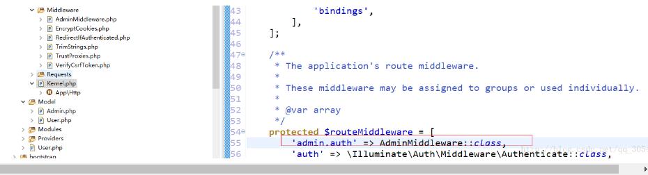 laravel 实现用户登录注销并限制功能
