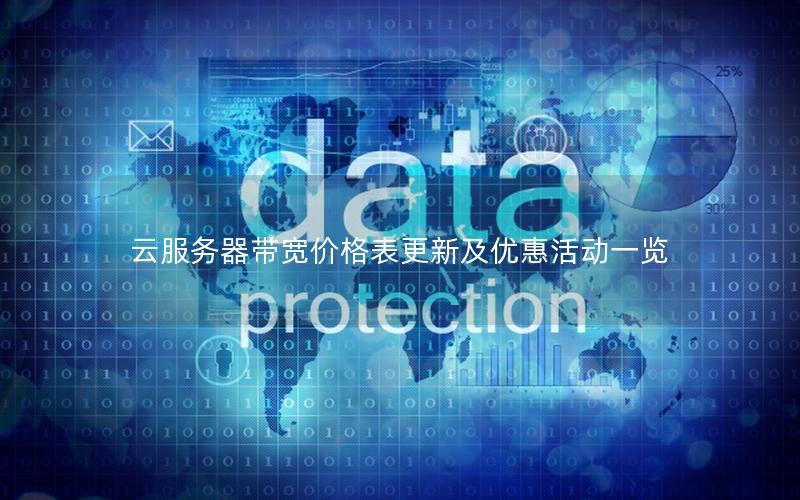 云服务器带宽价格表更新及优惠活动一览