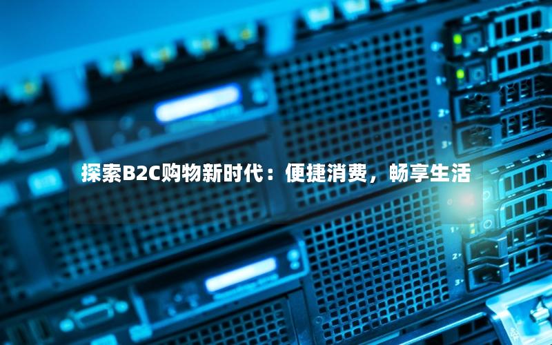 探索B2C购物新时代:便捷消费,畅享生活