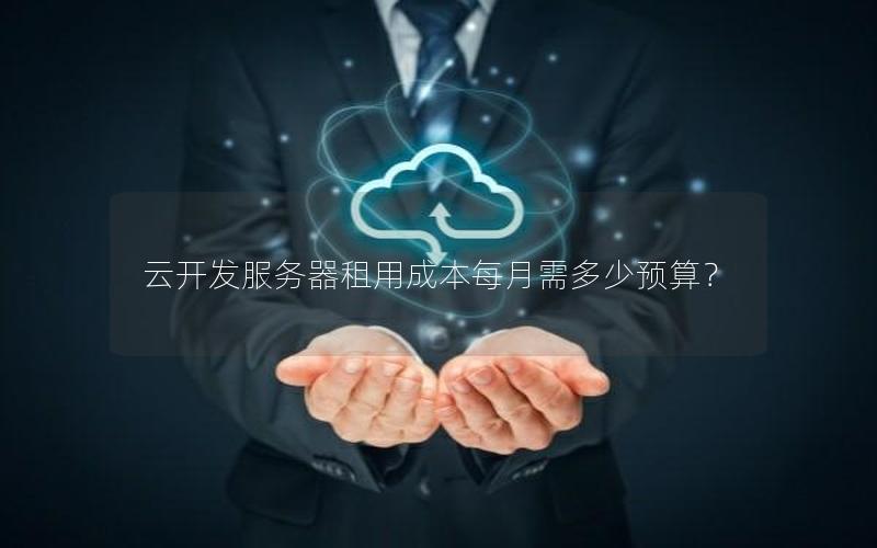 云开发服务器租用成本每月需多少预算？
