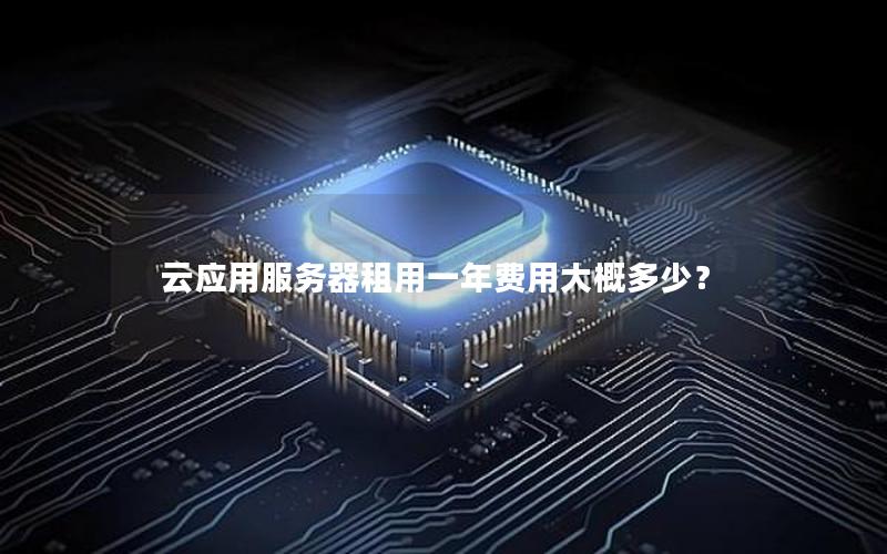 云应用服务器租用一年费用大概多少？
