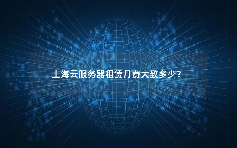 上海云服务器租赁月费大致多少？