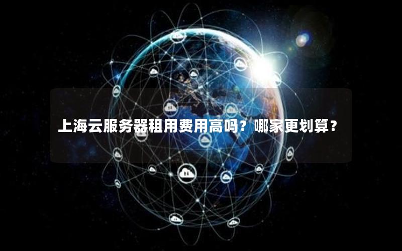 上海云服务器租用费用高吗？哪家更划算？