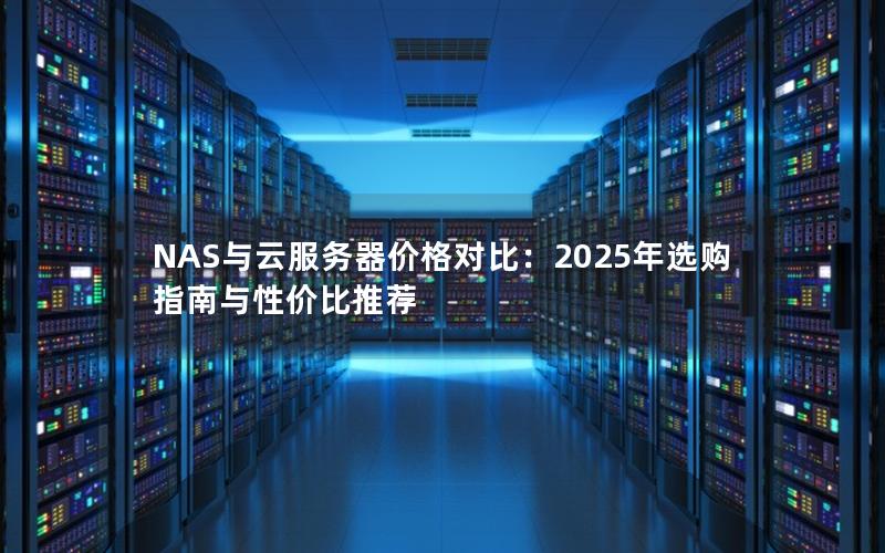 NAS与云服务器价格对比：2025年选购指南与性价比推荐