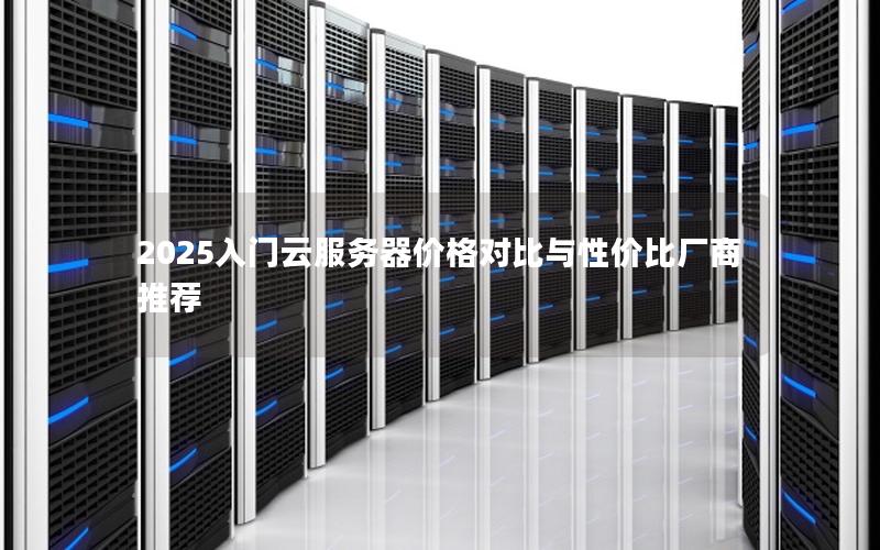 2025入门云服务器价格对比与性价比厂商推荐