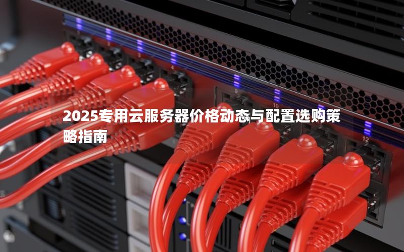2025专用云服务器价格动态与配置选购策略指南