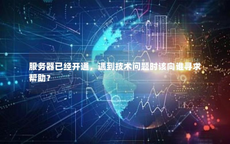 服务器已经开通，遇到技术问题时该向谁寻求帮助？