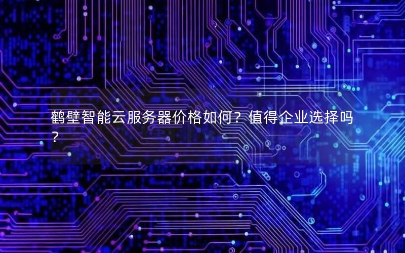鹤壁智能云服务器价格如何？值得企业选择吗？