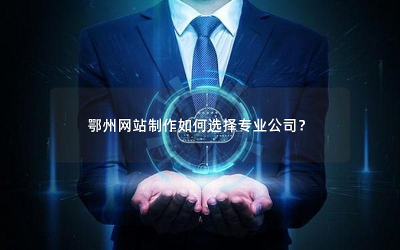 鄂州网站制作如何选择专业公司？
