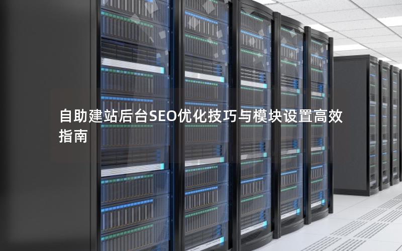 自助建站后台SEO优化技巧与模块设置高效指南