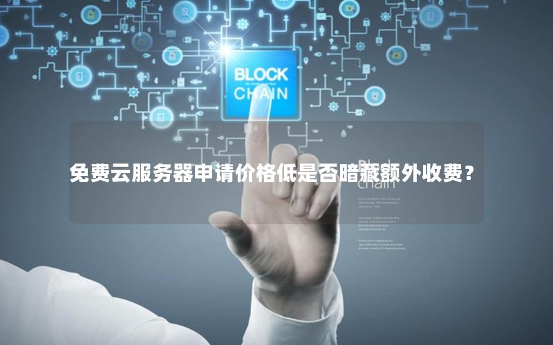 免费云服务器申请价格低是否暗藏额外收费?