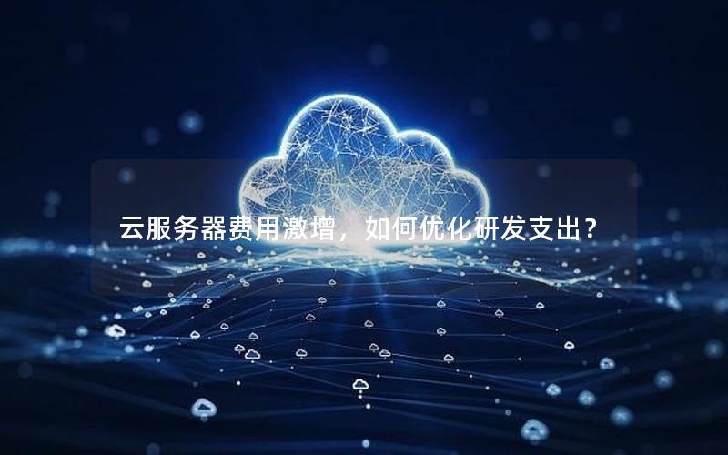 云服务器费用激增，如何优化研发支出？