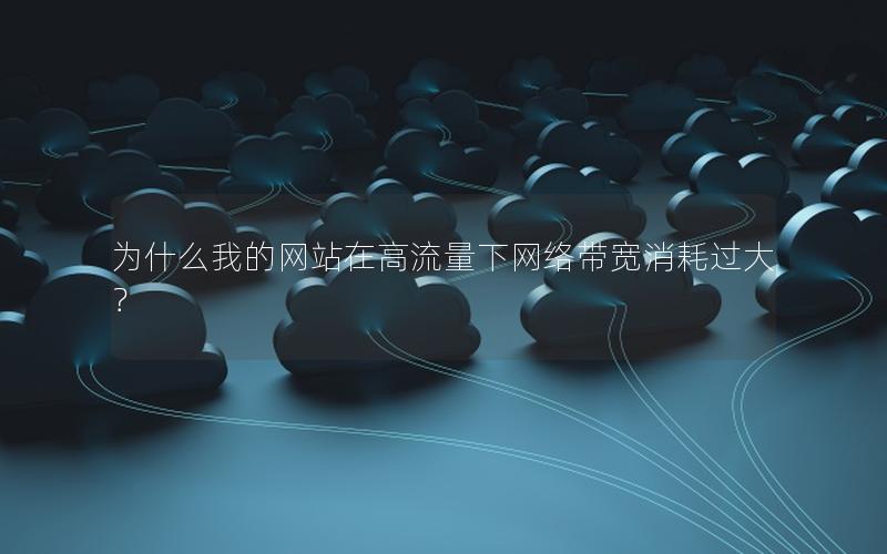 为什么我的网站在高流量下网络带宽消耗过大？