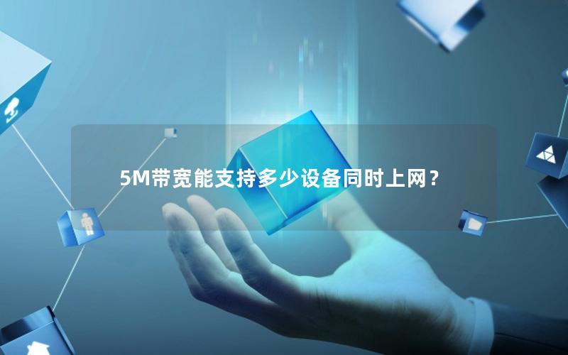 5M带宽能支持多少设备同时上网？
