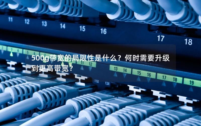 500g带宽的局限性是什么?何时需要升级到更高带宽?