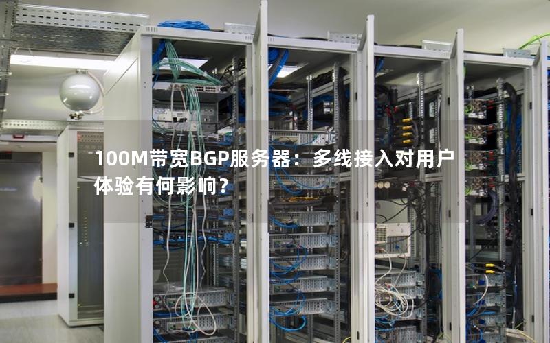 100M带宽BGP服务器：多线接入对用户体验有何影响？