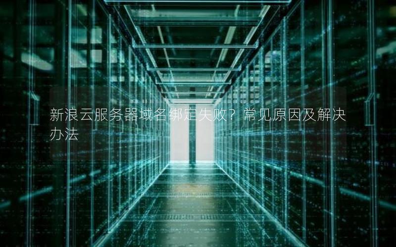 新浪云服务器域名绑定失败？常见原因及解决办法