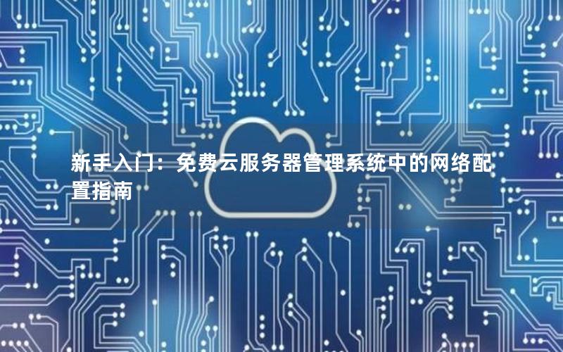 新手入门：免费云服务器管理系统中的网络配置指南
