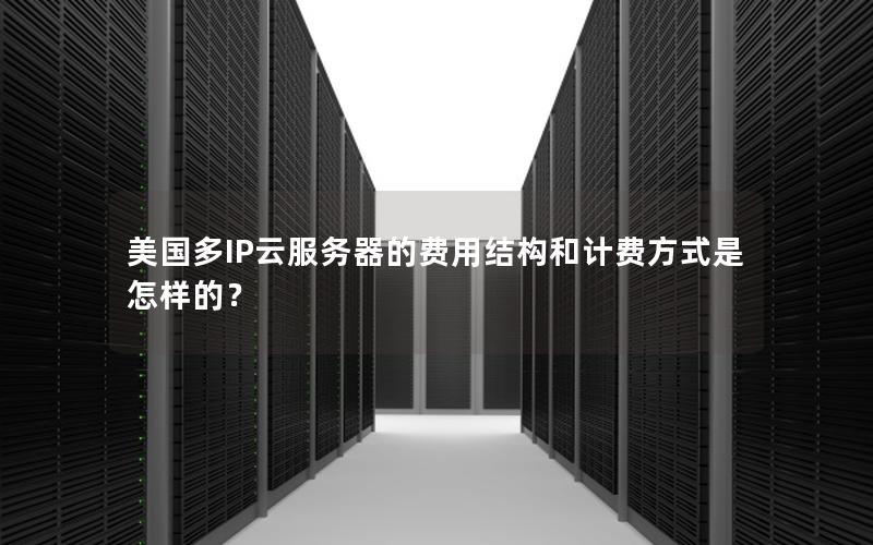 美国多IP云服务器的费用结构和计费方式是怎样的？
