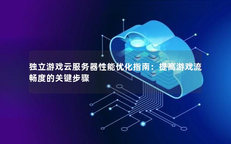 独立游戏云服务器性能优化指南：提高游戏流畅度的关键步骤